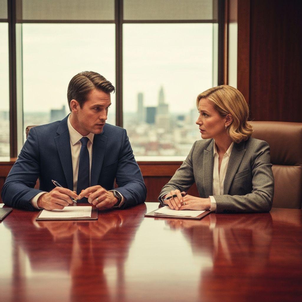 Business partnership handshake